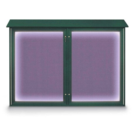 United Visual Products Open Faced Traditional Rounded Corkboard UV645ARC-SATIN-SURF